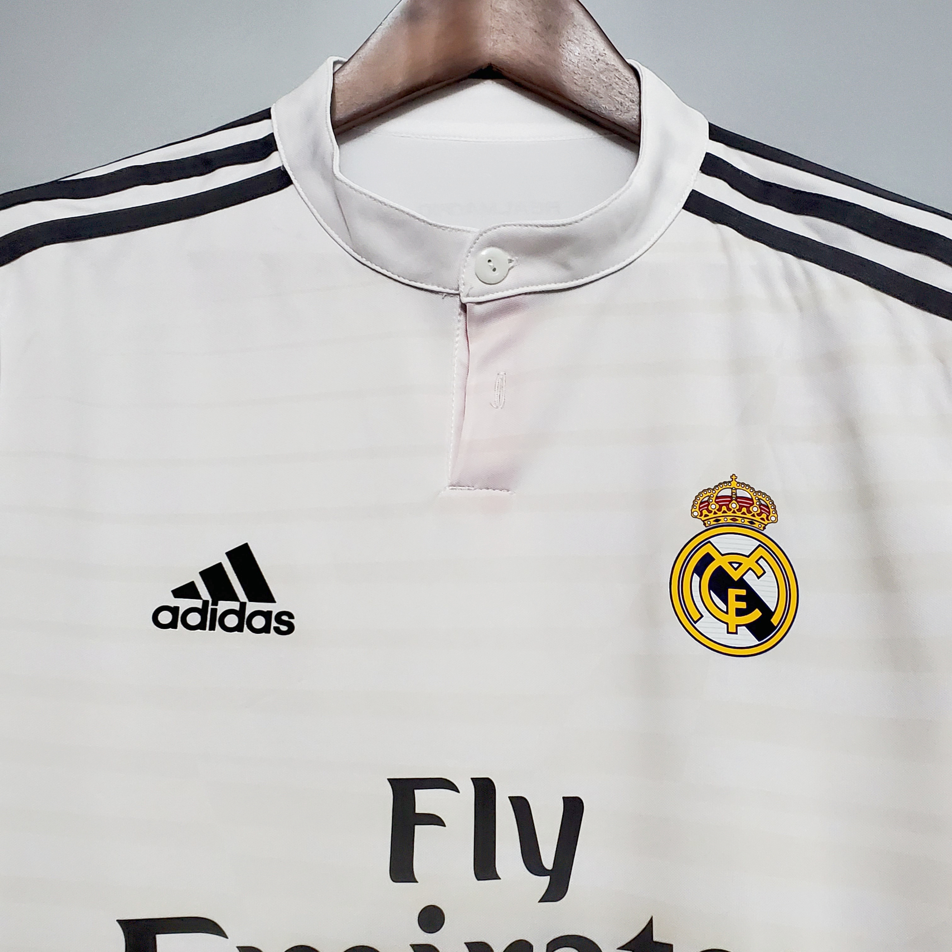 Retro Real Madrid 14-15 Home Stadium Long Sleeve Jersey