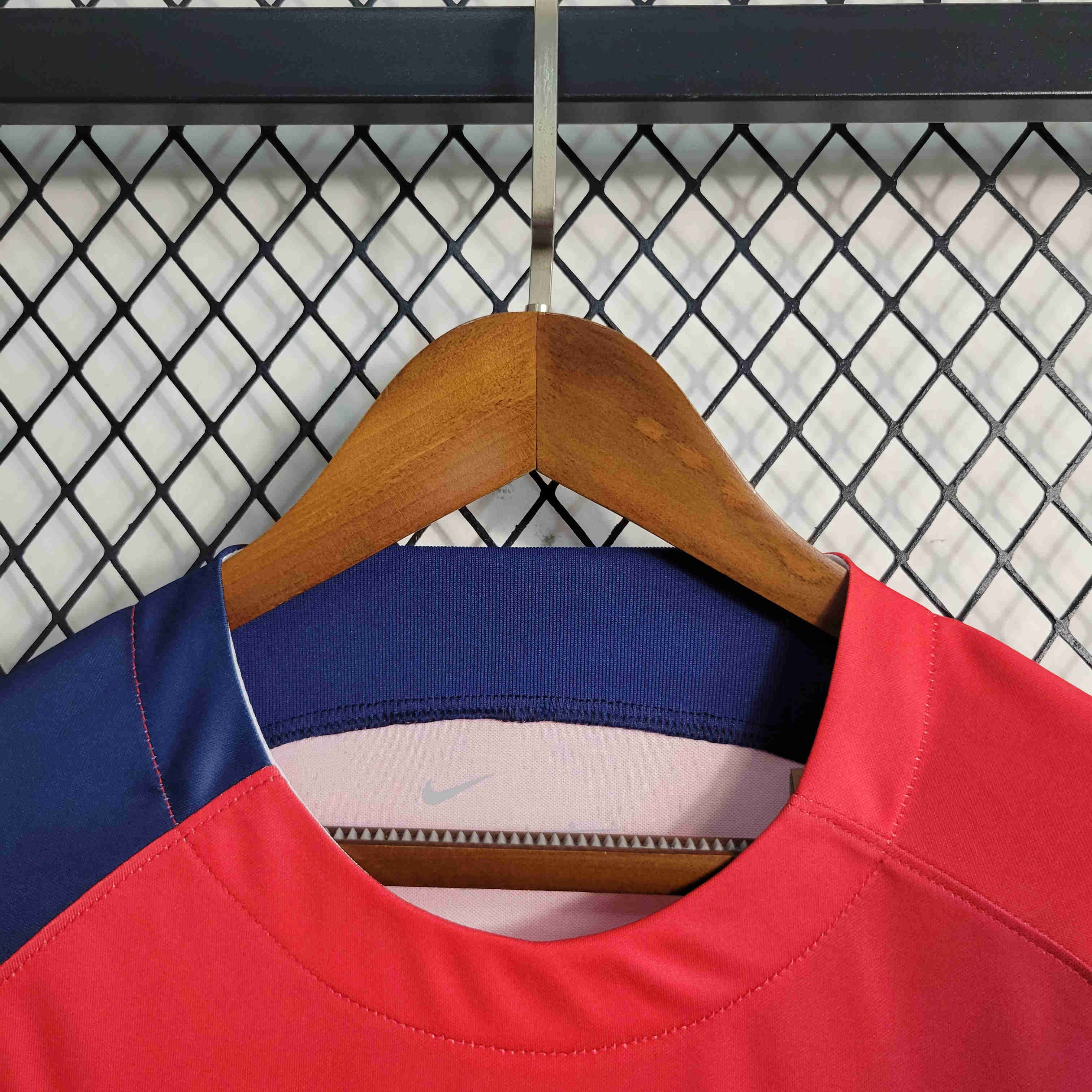 23/24 Paris Saint-Germain PSG Red and Blue Training Jersey - Fans Version
