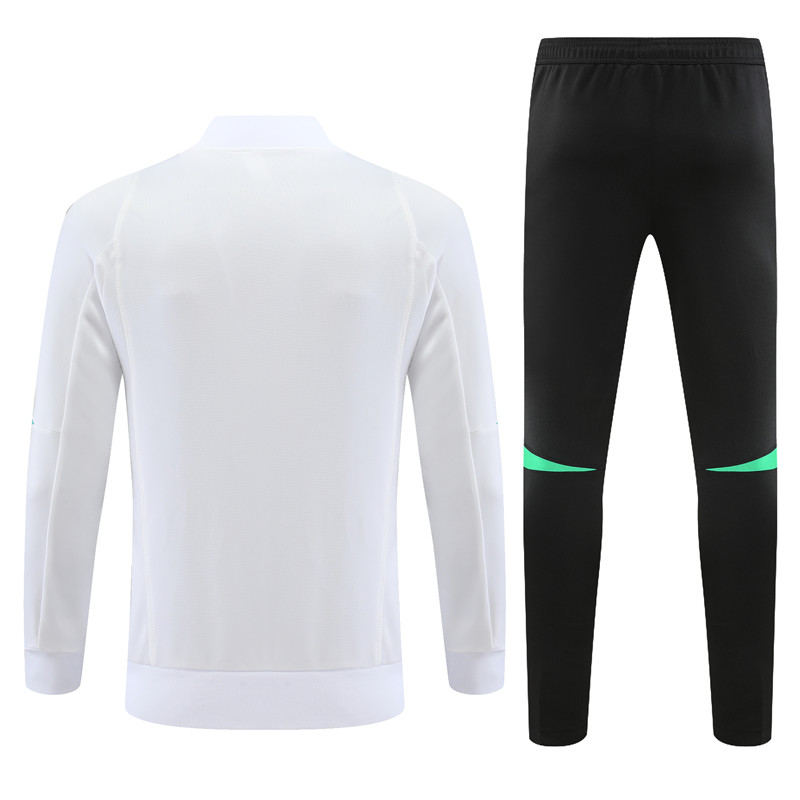 Manchester United 23-24 Jacket Training Tracksuit -White and Black