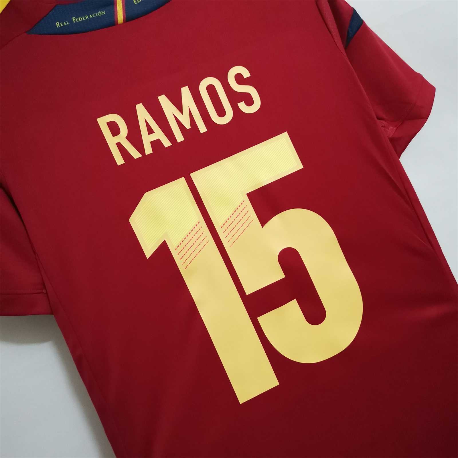 Retro Spain 2012 Home Stadium Jersey