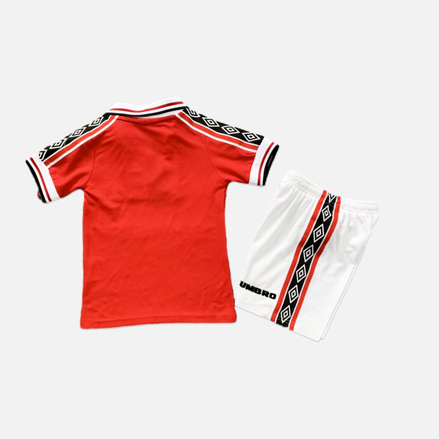 Manchester United Retro 1998-99 Home Stadium Kids Kit