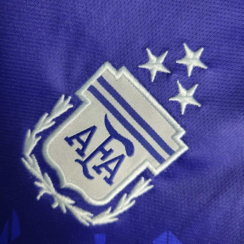 Argentina 3 Stars 22-23 Away Stadium Kids Kit ( with 2022 World Champions Patch )