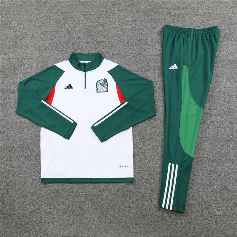 Mexico 23-24 Long Sleeve Training Set -White and Green