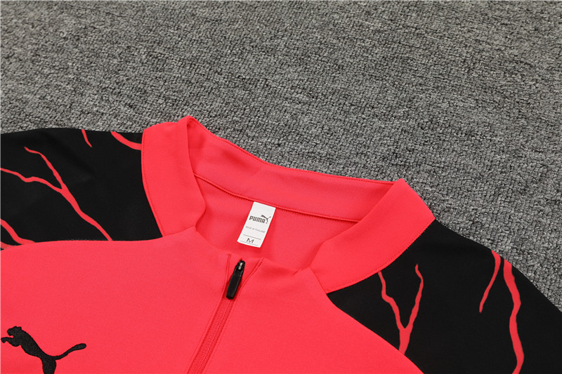 Manchester City 23-24 Long Sleeve Training Set - Orange Red