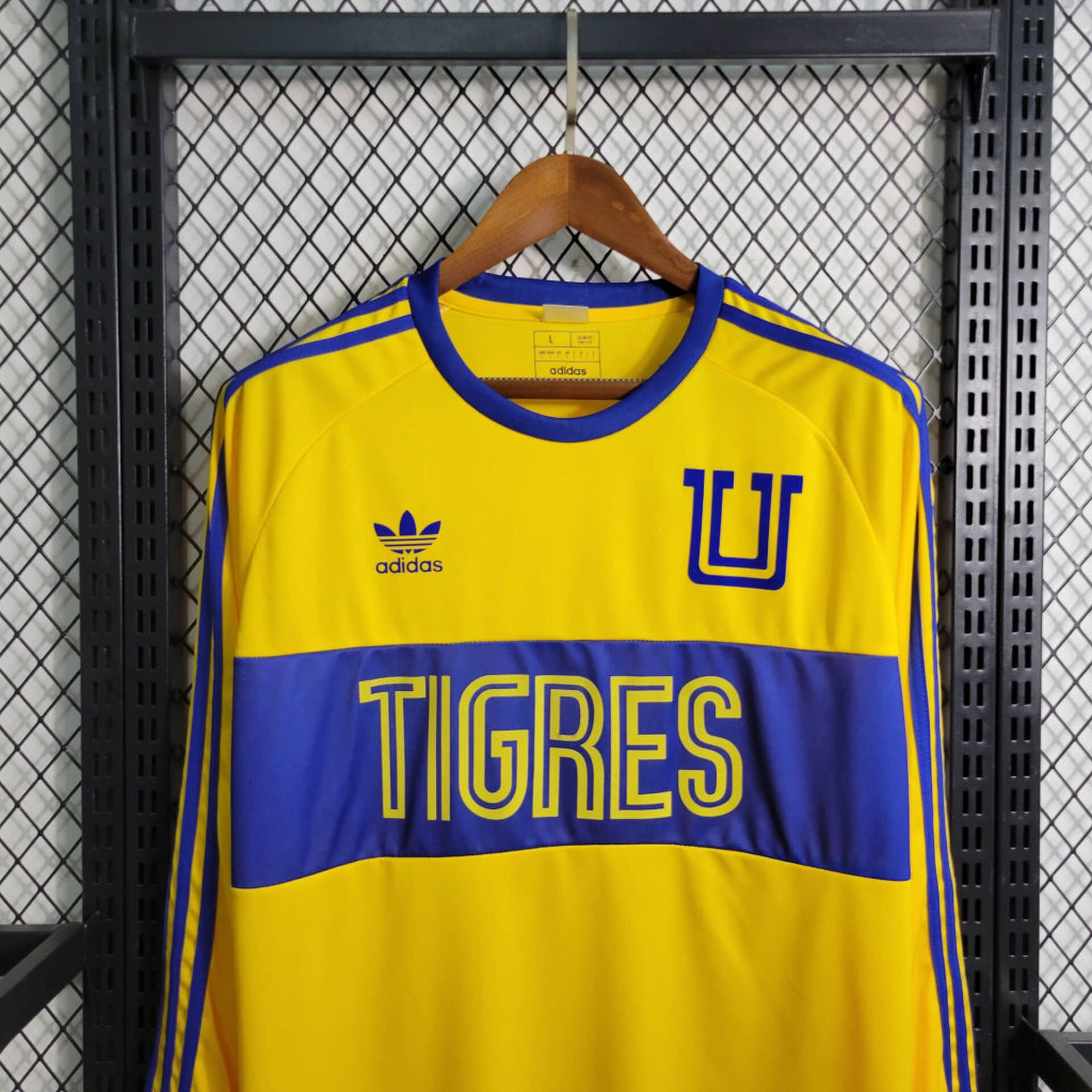 Tigres UANL 23-24 Home Stadium Long Sleeve Jersey - Fans Version