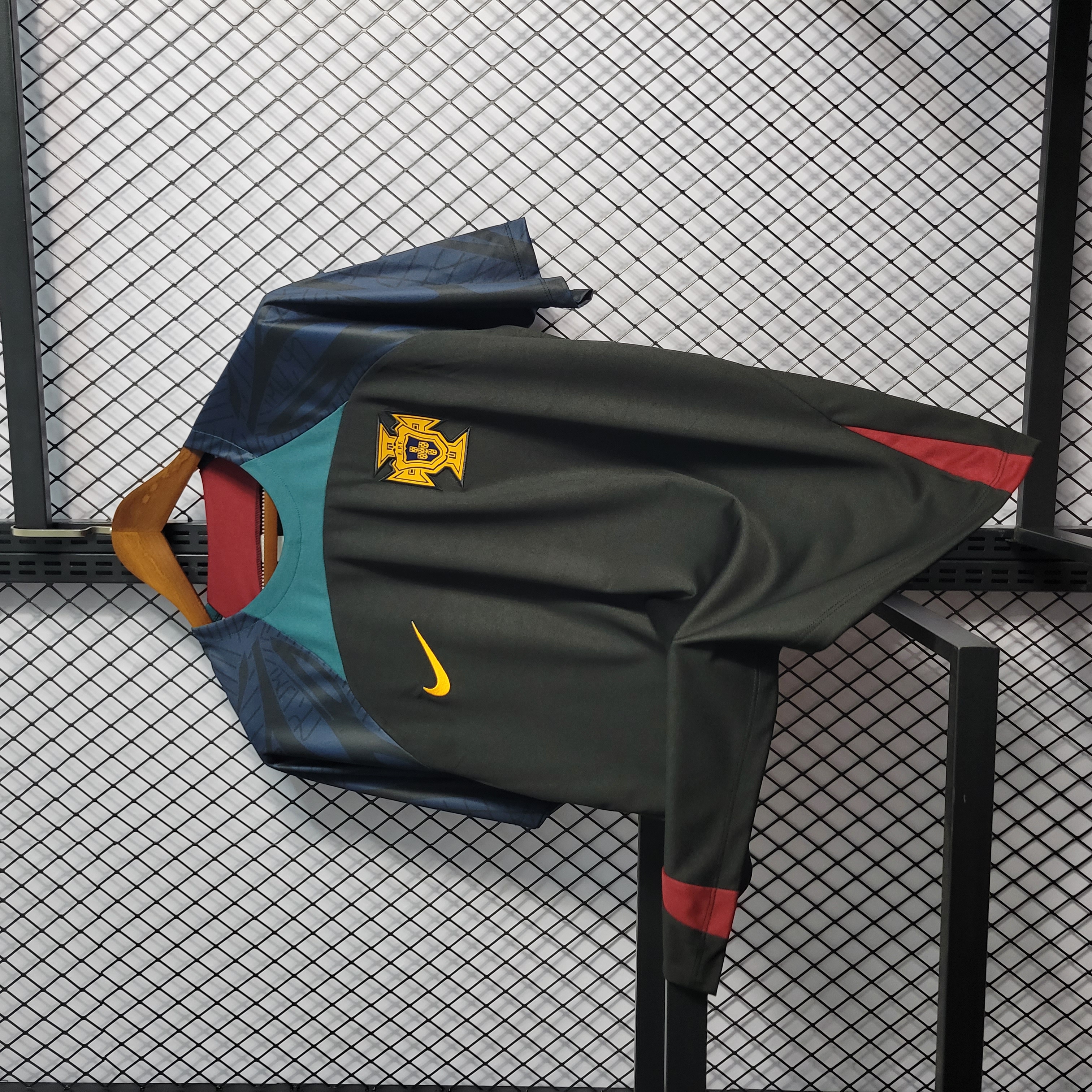 Portugal 22-23 Black Training Jersey - Fans Version