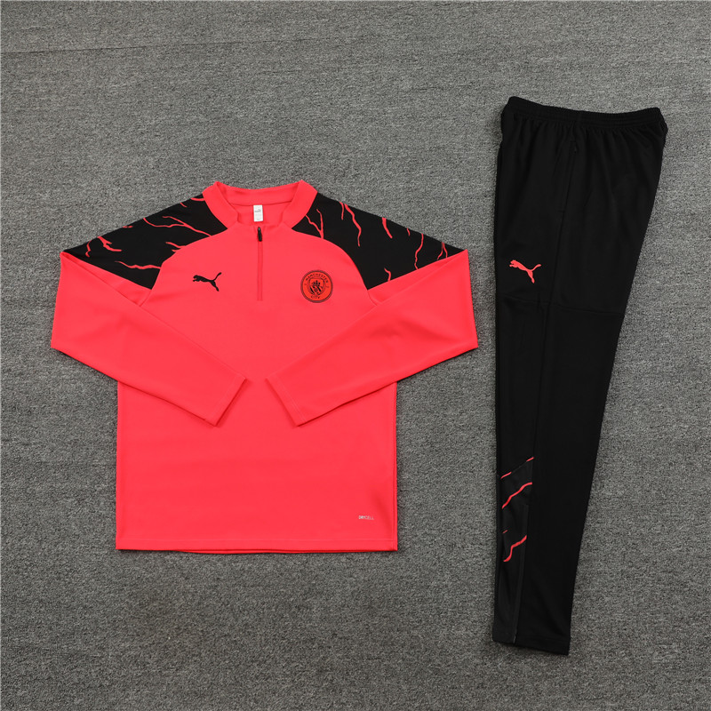 Manchester City 23-24 Kids Long Sleeve Training Set Orange