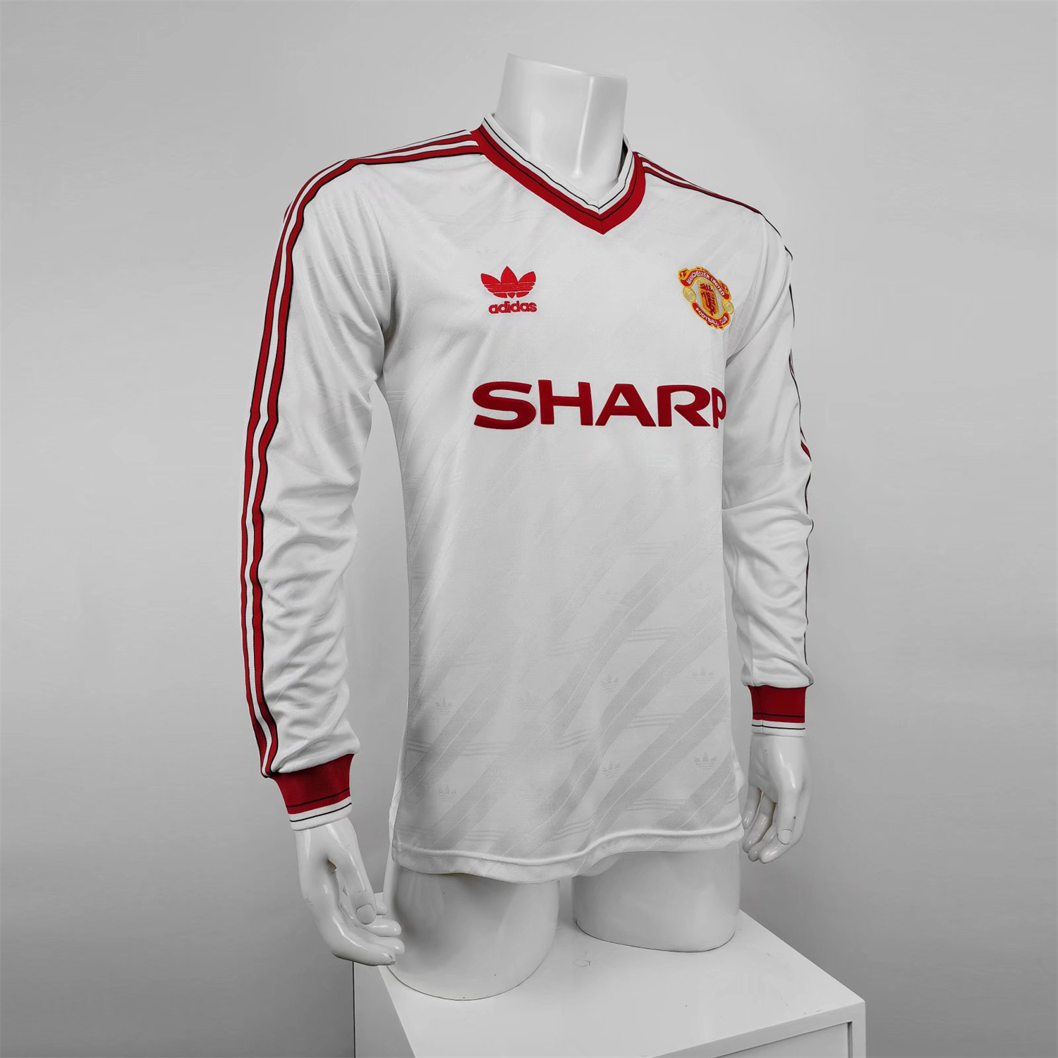 Manchester United Retro 86-88 Away Long Sleeve Jersey
