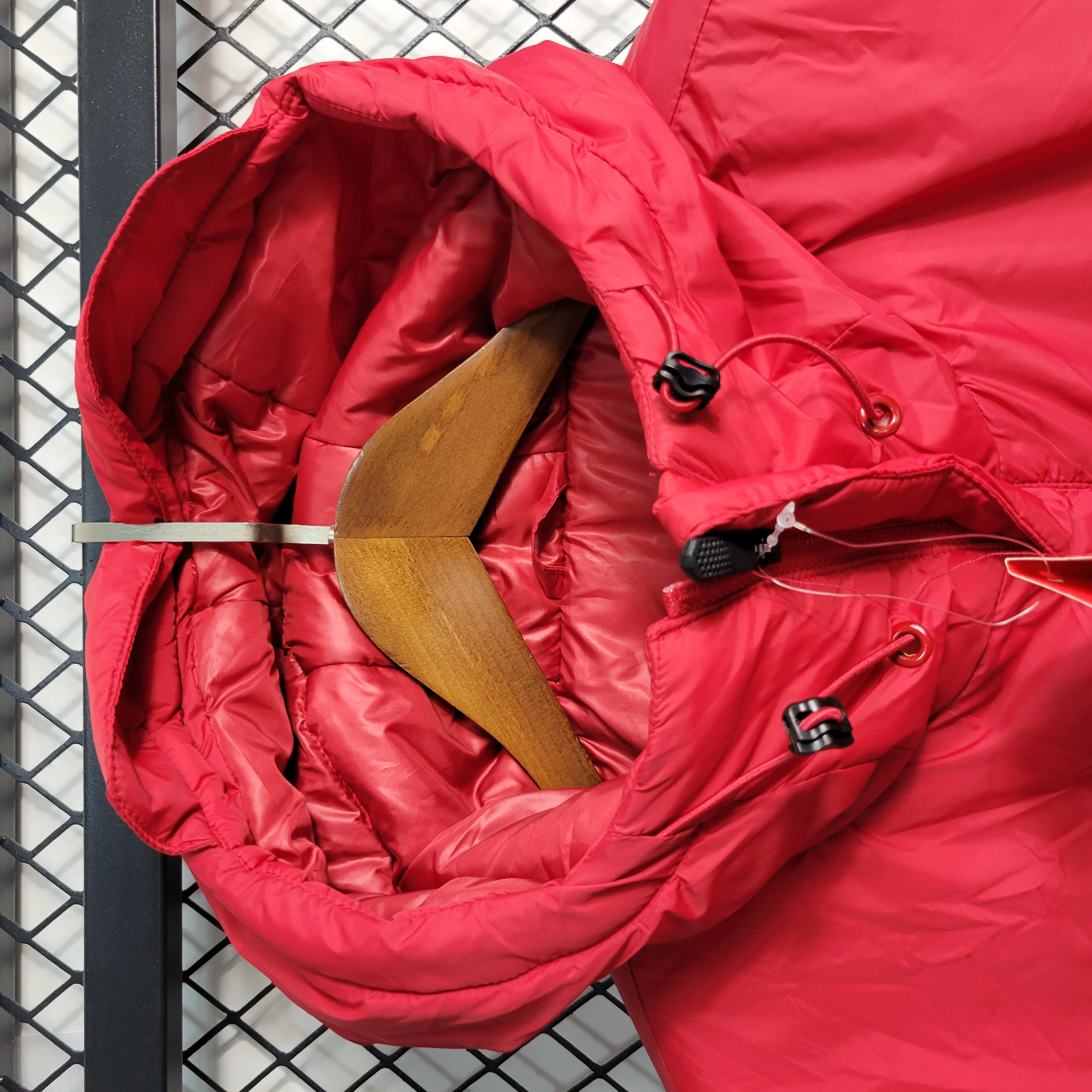 AC Milan 23-24 Men's Hooded Thermal Cotton Jacket - Red