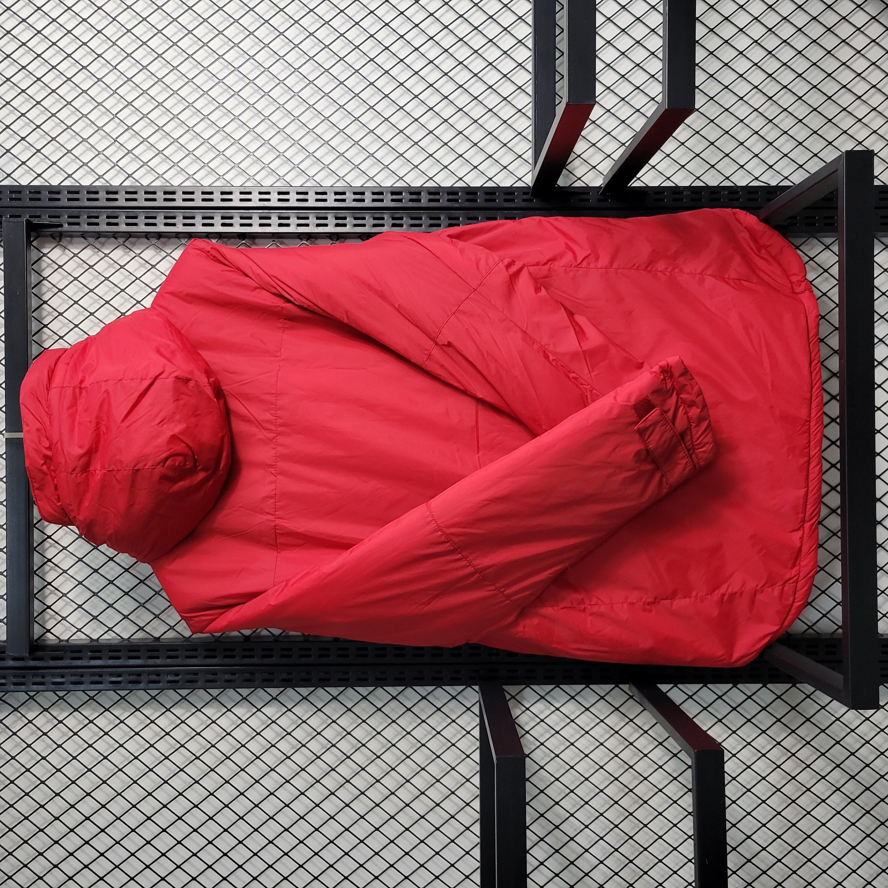 AC Milan 23-24 Men's Hooded Thermal Cotton Jacket - Red