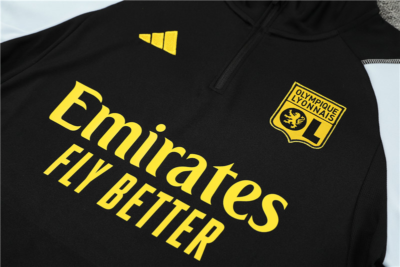Lyon 23-24 Long Sleeve Training Set -Black
