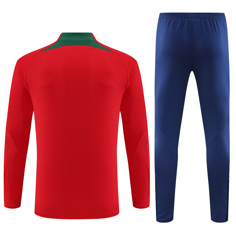 Portugal 23-24 Kids Long Sleeve Training Set Red