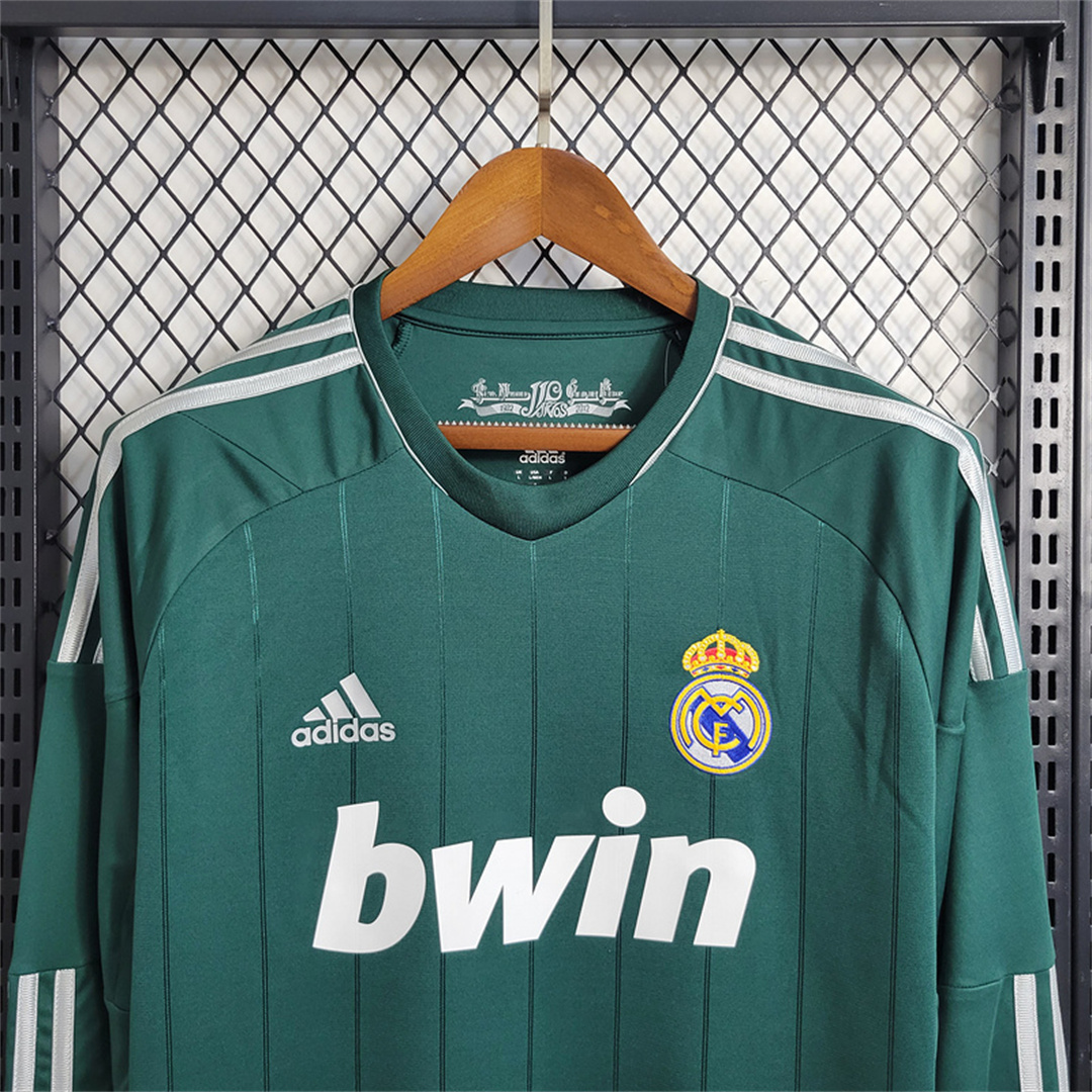 Real Madrid Retro 12-13 Third Away Long Sleeve Jersey