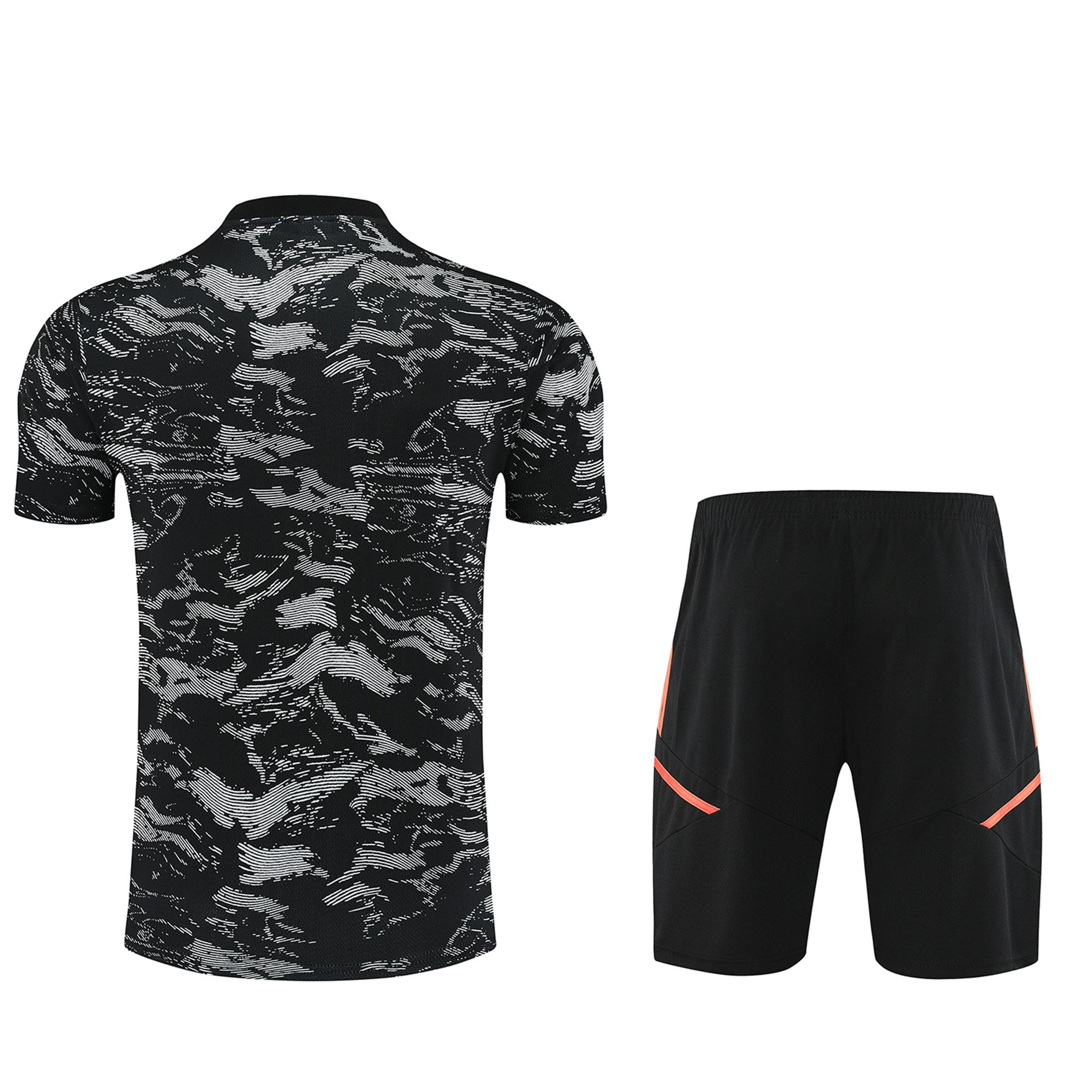 Arsenal 23-24 Short-Sleeve Training Set - Black & Orange