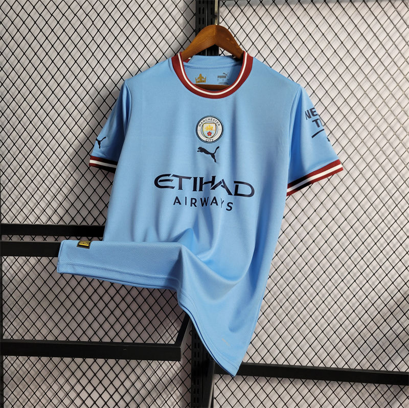 Manchester City 22/23 Home Jersey - Fans Version & Final Haaland
