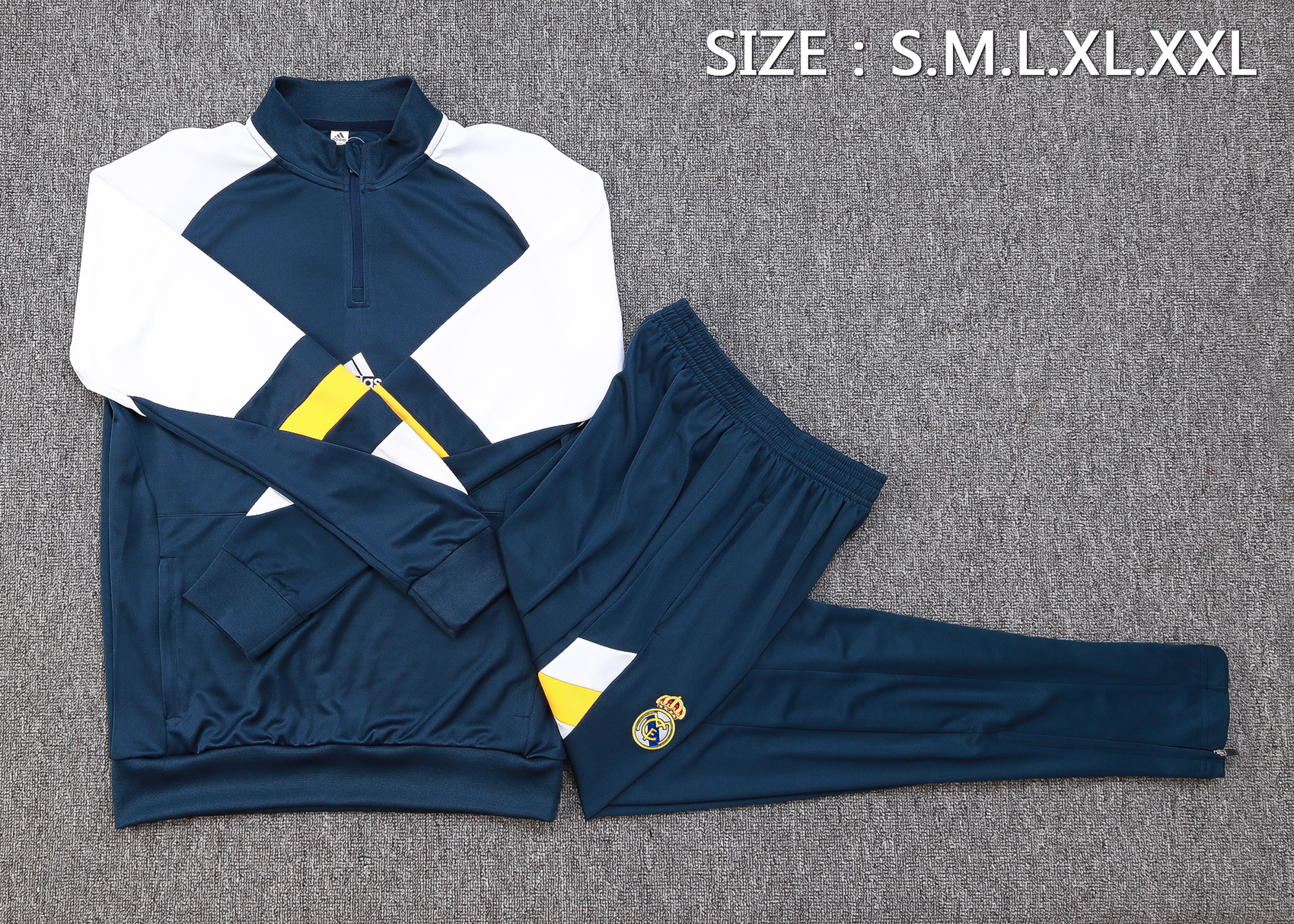 Real Madrid 23-24 Long Sleeve Training Set -Blue
