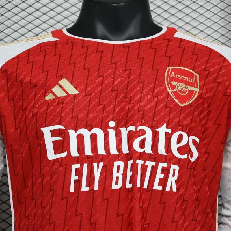Arsenal 23-24 Home Long Sleeve Jersey - Player Version