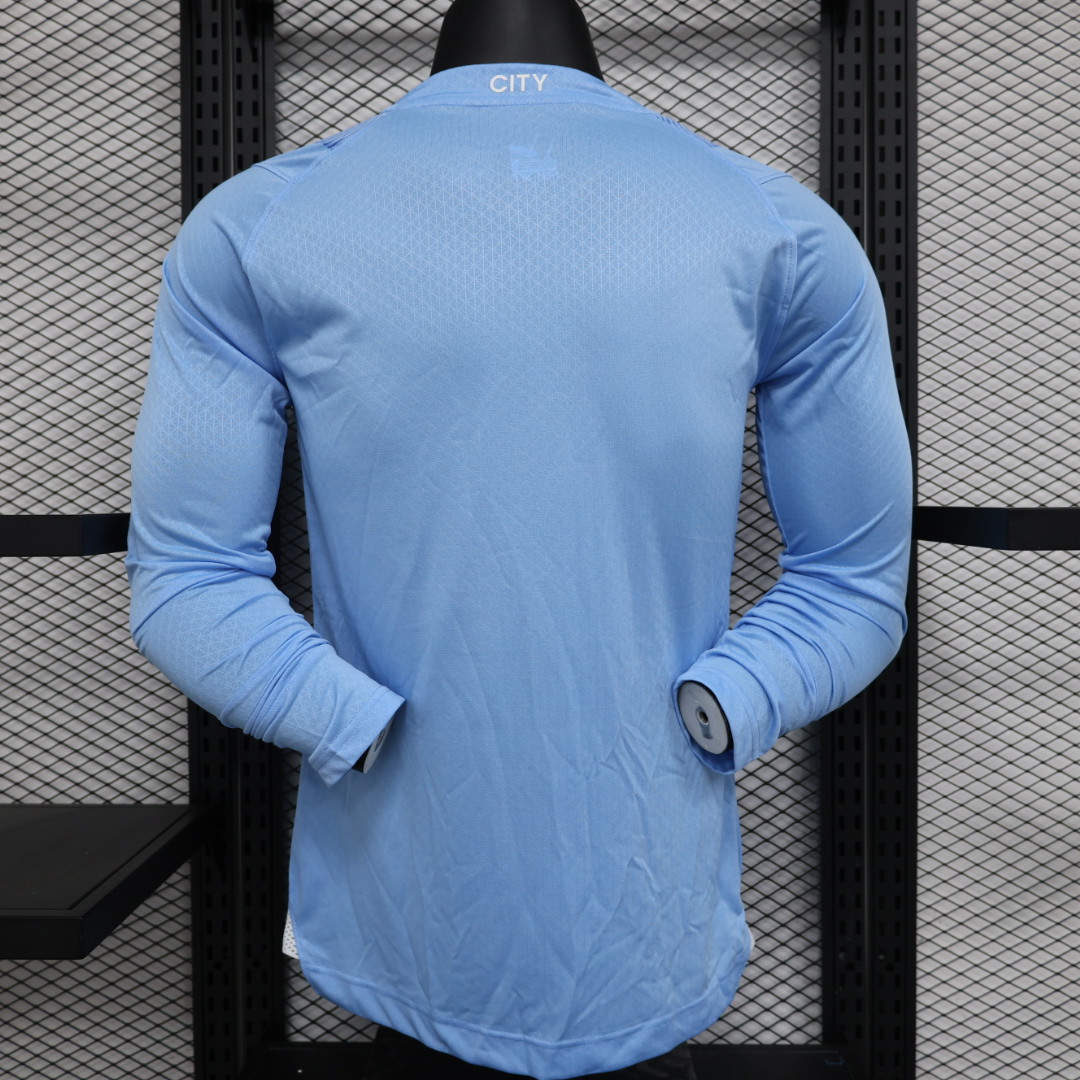 23/24 Manchester City Home Long Sleeve Jersey - Player Version