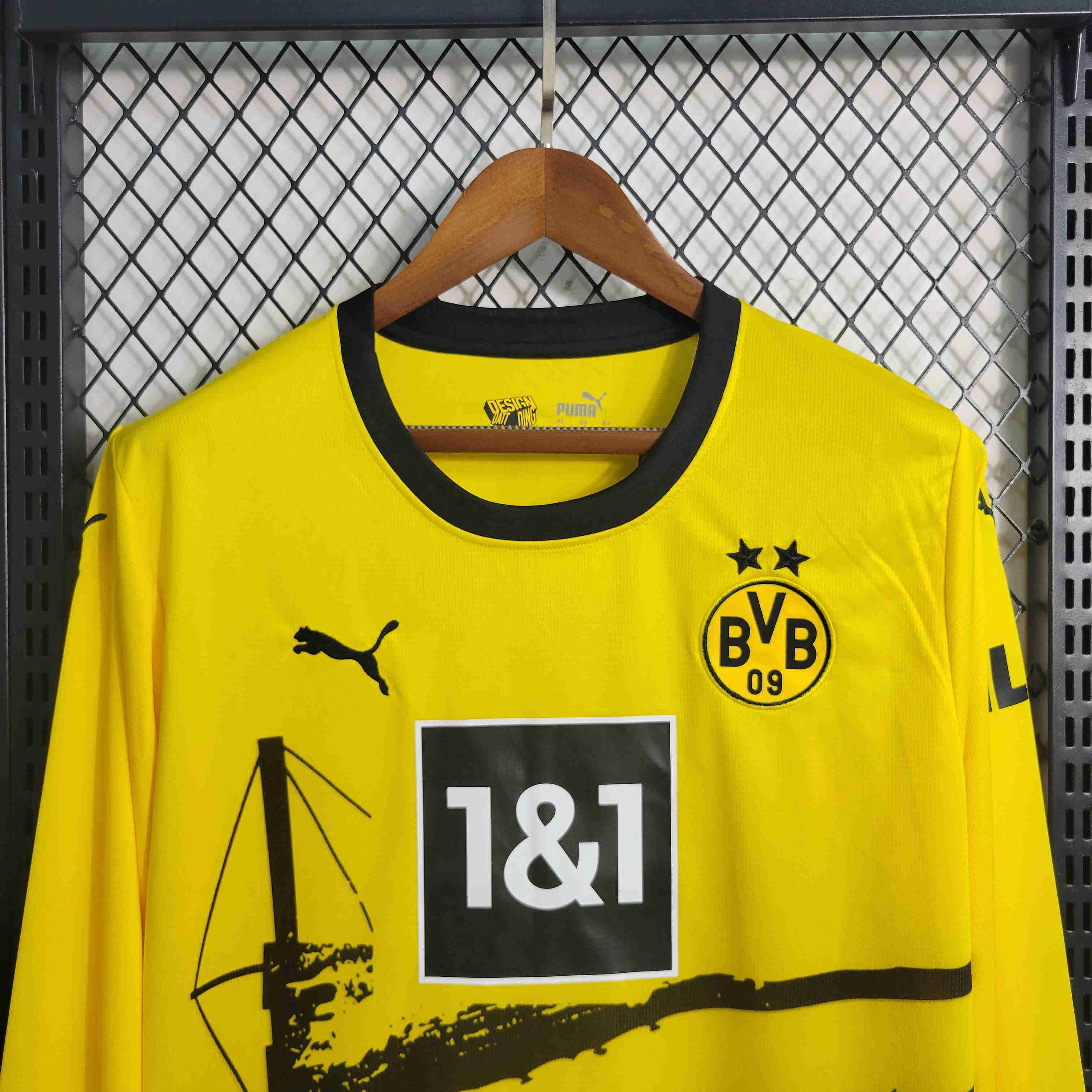 Dortmund 23/24 Home Home Long Sleeve Jersey - Fans Version