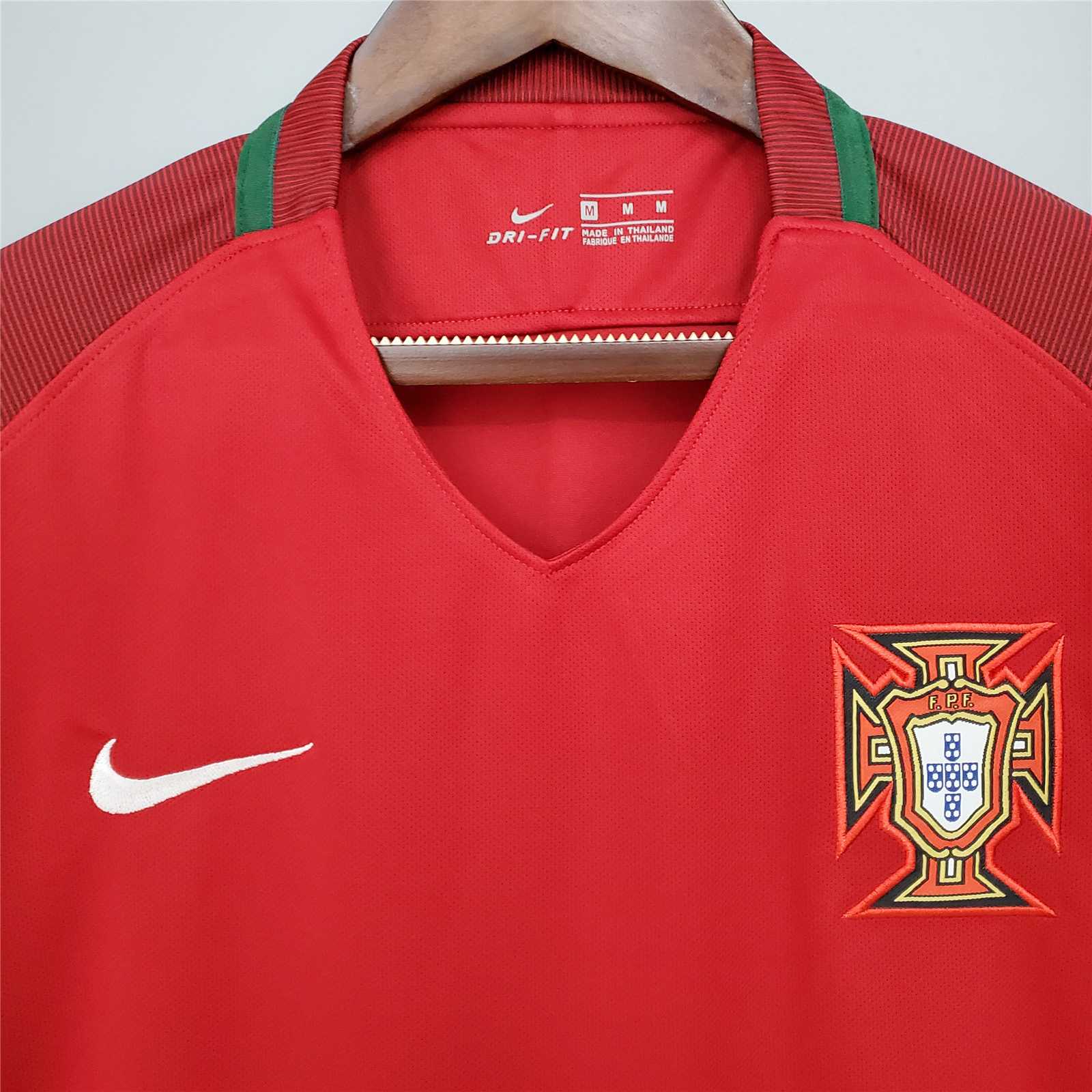 Retro Portugal 2016 Home Stadium Jersey