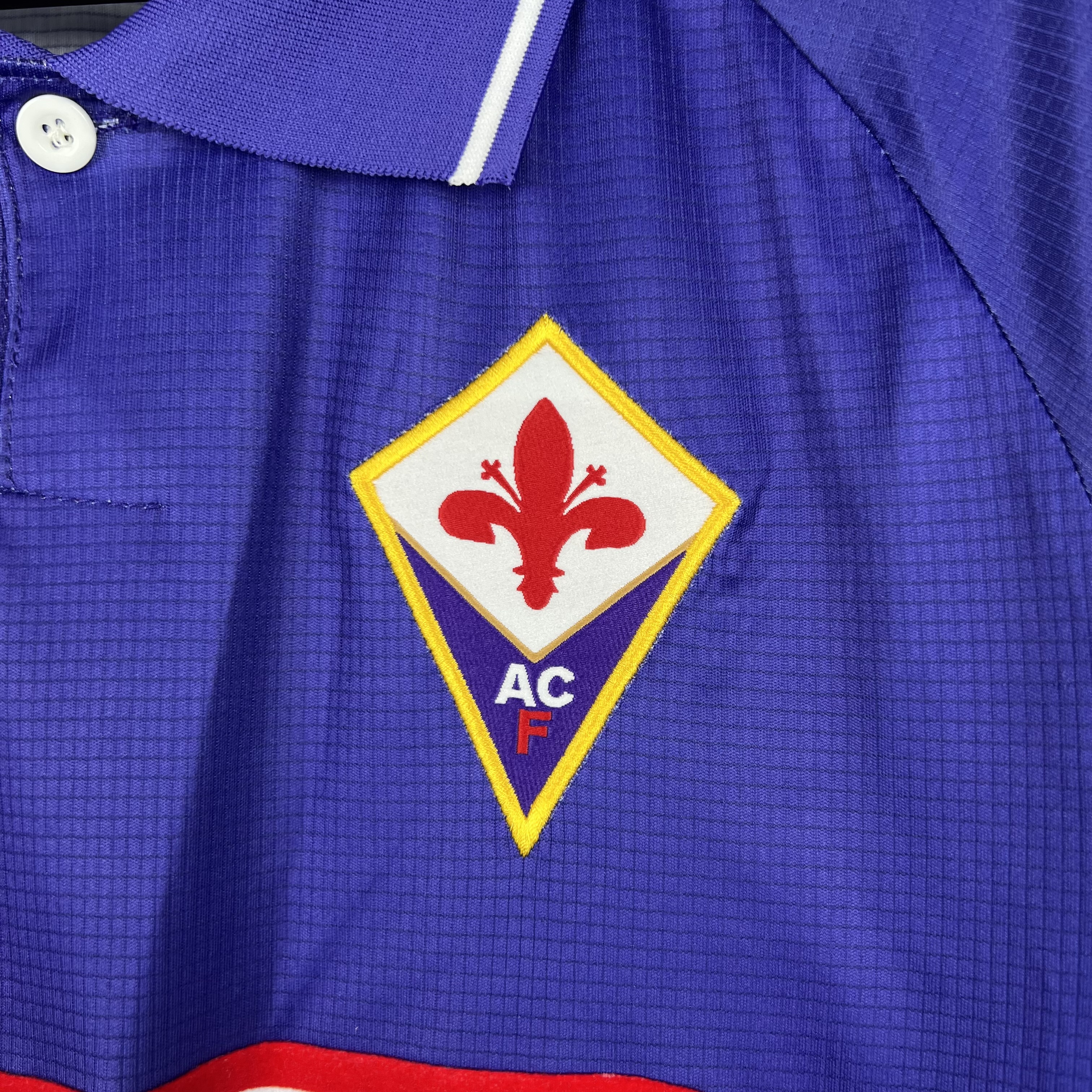 Retro Fiorentina 1998 Home Stadium Long Sleeve Jersey