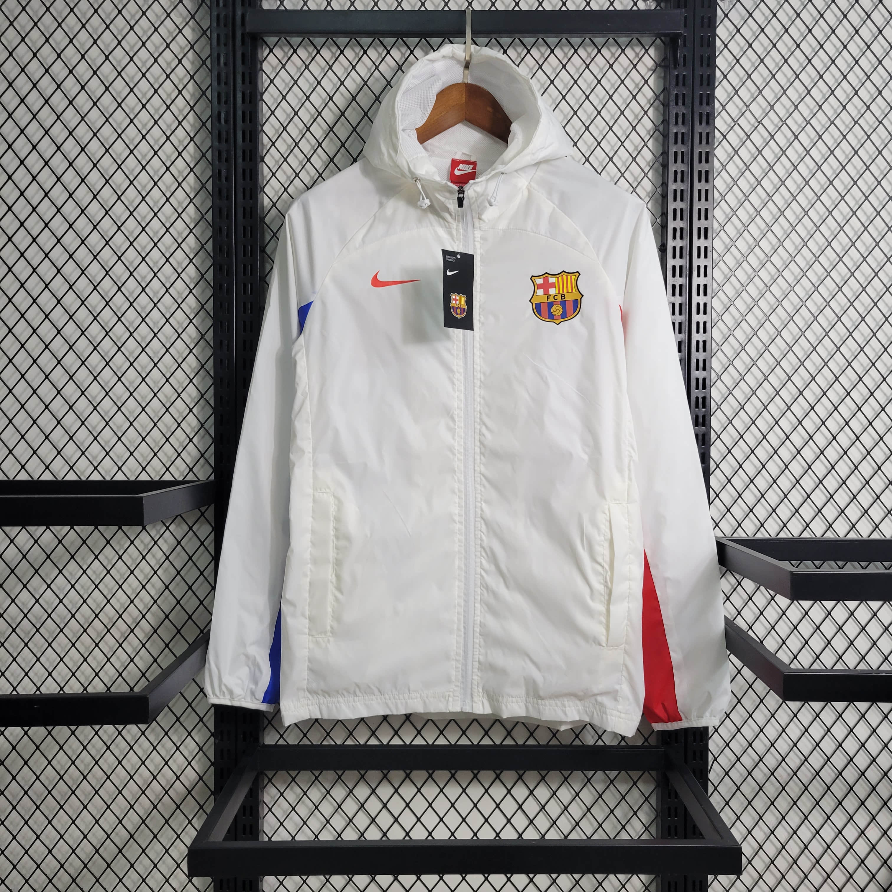B.A.R.S.A 23-24 White Player Windbreaker