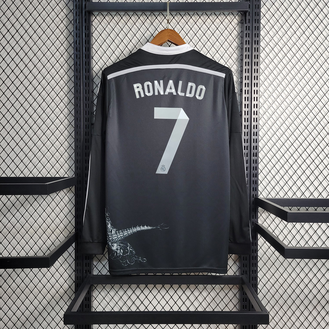 Real Madrid Retro 14-15 Third Away Long Sleeve Jersey
