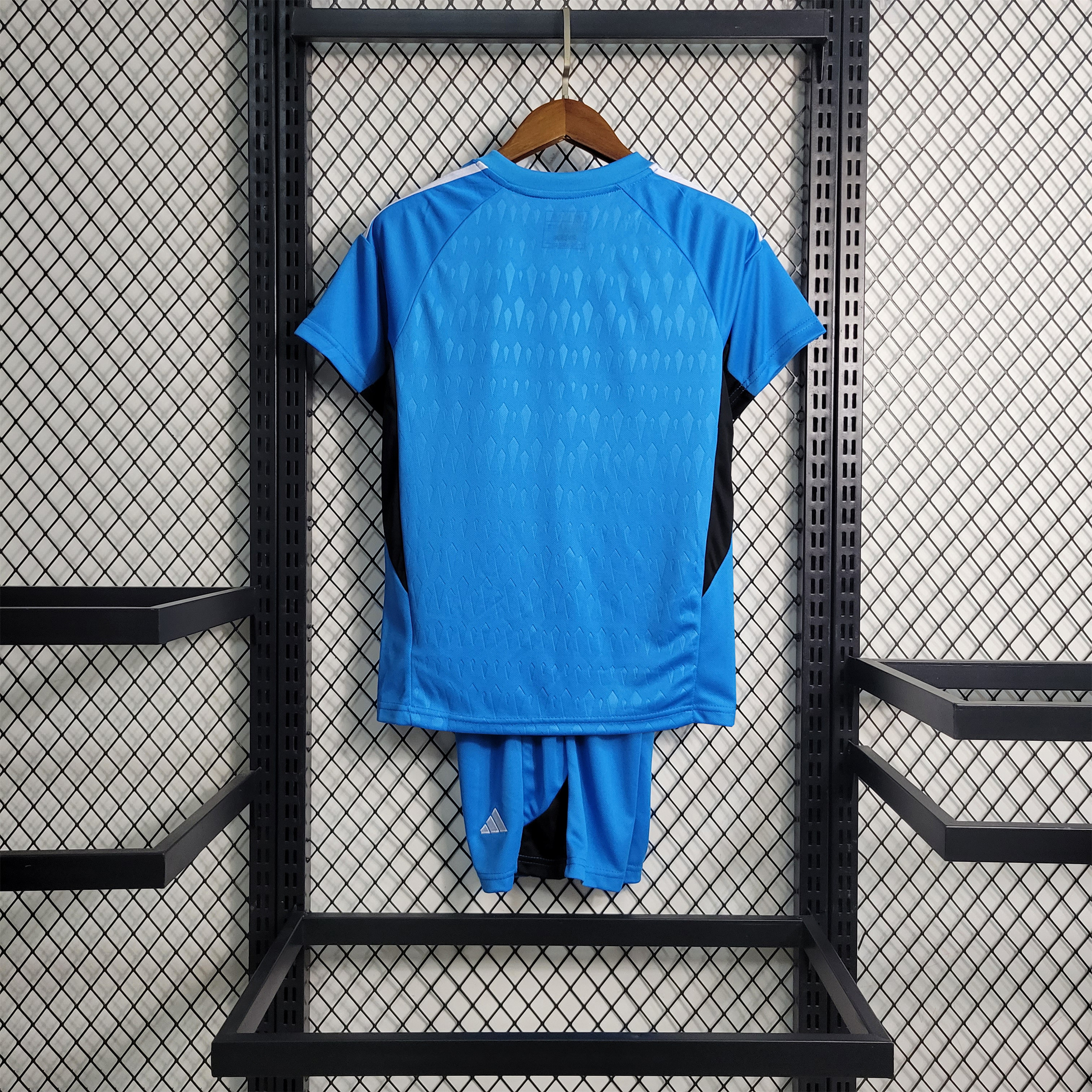 Real Madrid 23-24 Blue Goalkeeper Kids Kit
