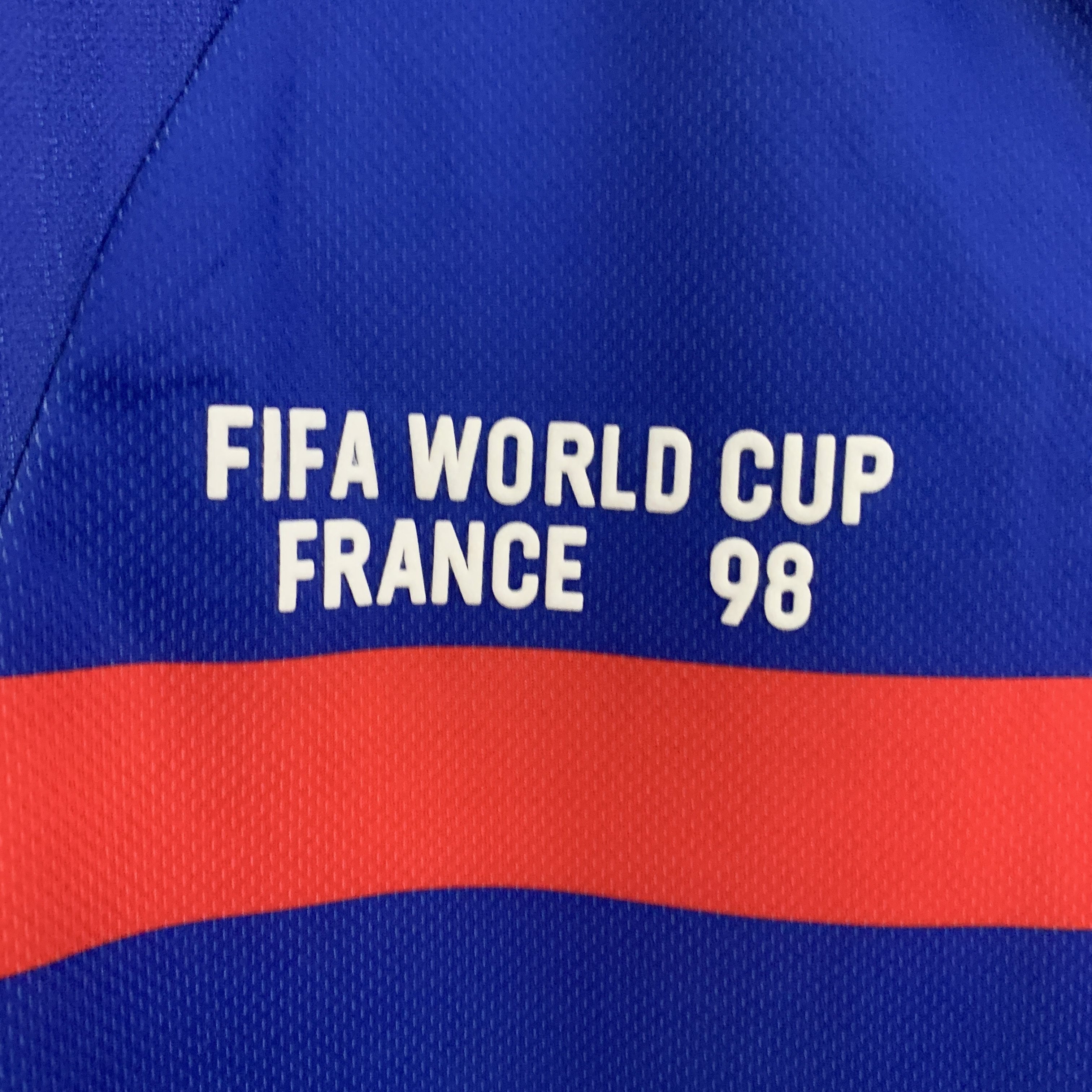 Retro France 1998 Home Stadium Long Sleeve Jersey