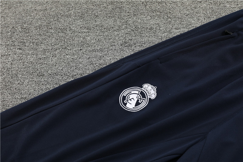 Real Madrid 23-24 Kids Long Sleeve Training Set White and Black