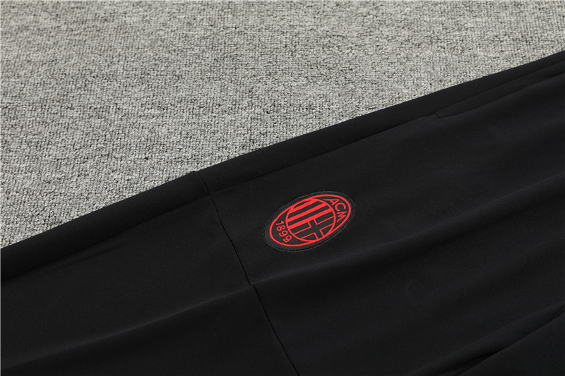 AC Milan 23-24 Long Sleeve Training Set -Black and Red