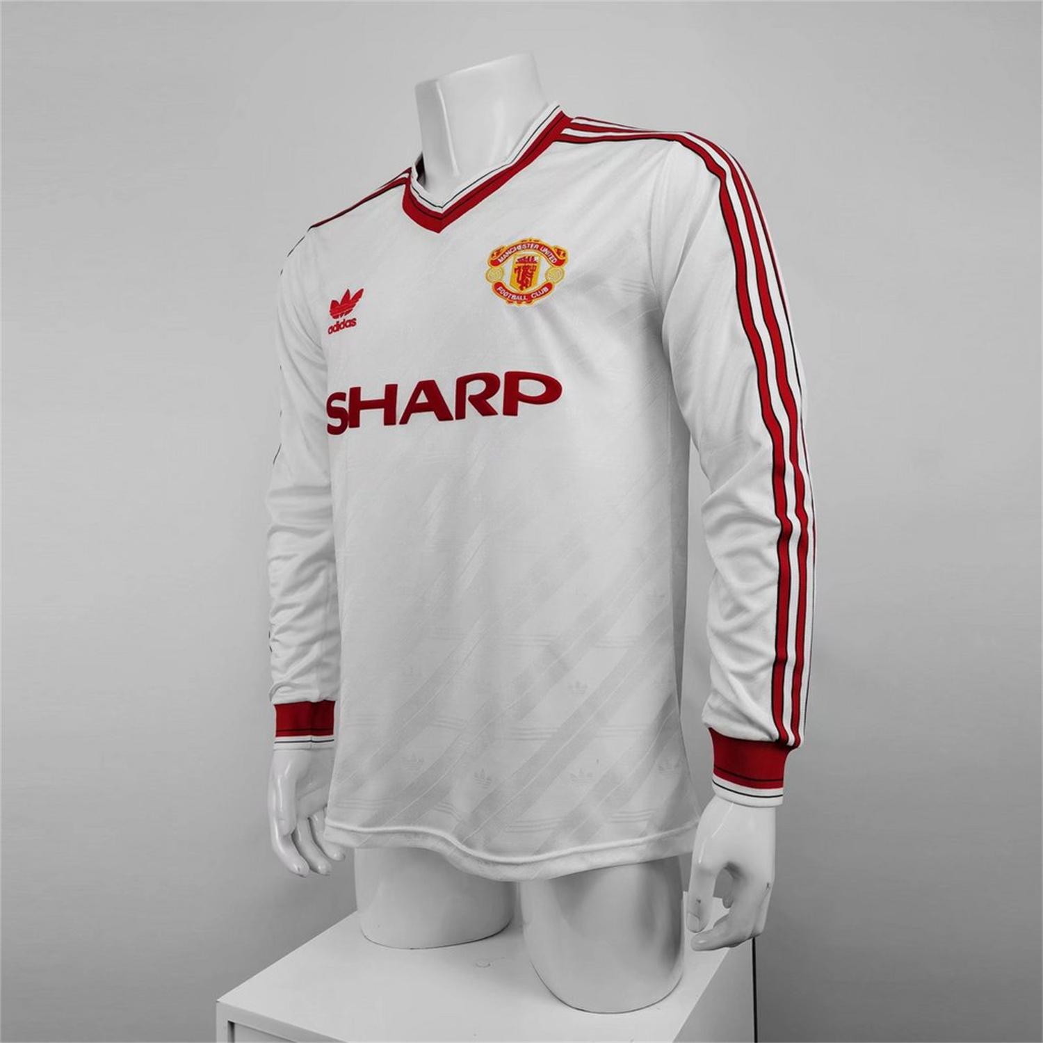 Manchester United Retro 86-88 Away Long Sleeve Jersey