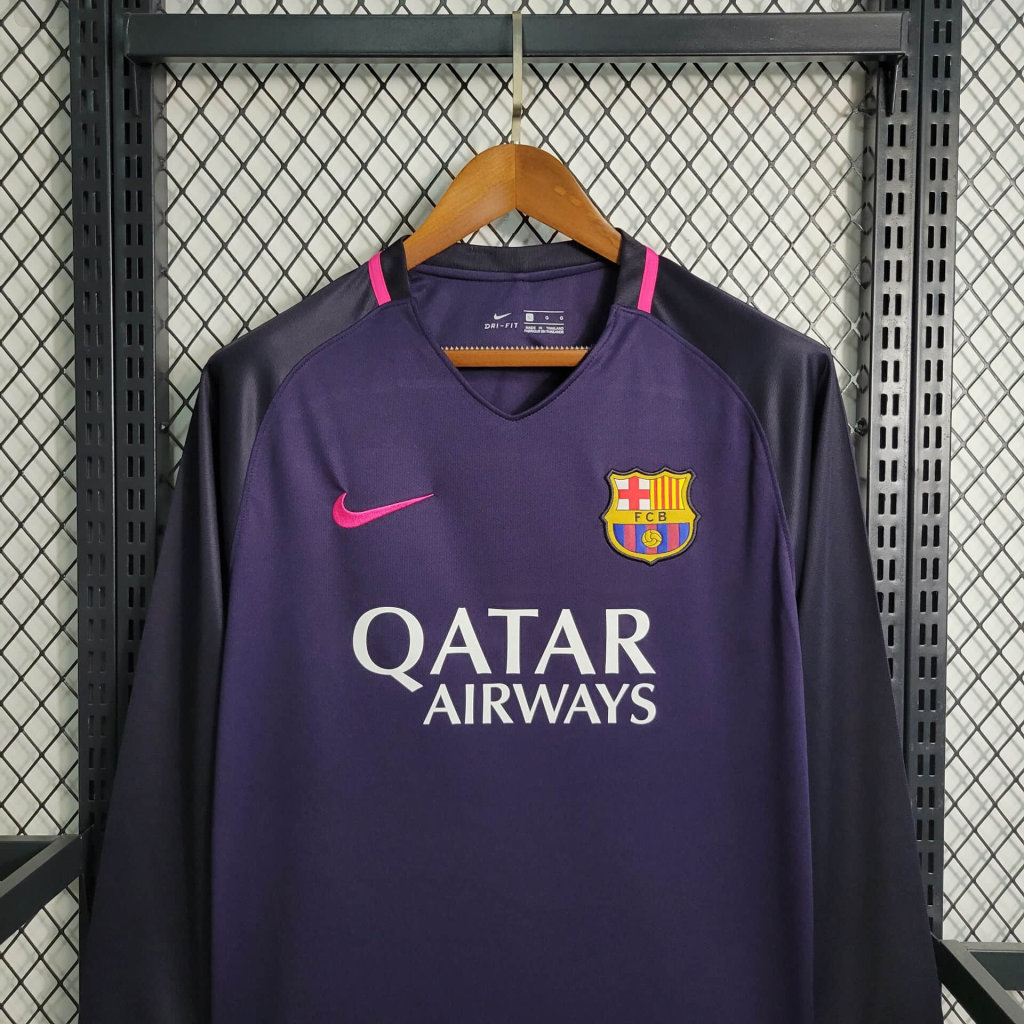 B.A.R.S.A Retro 16-17 Away Stadium Long Sleeve Jersey