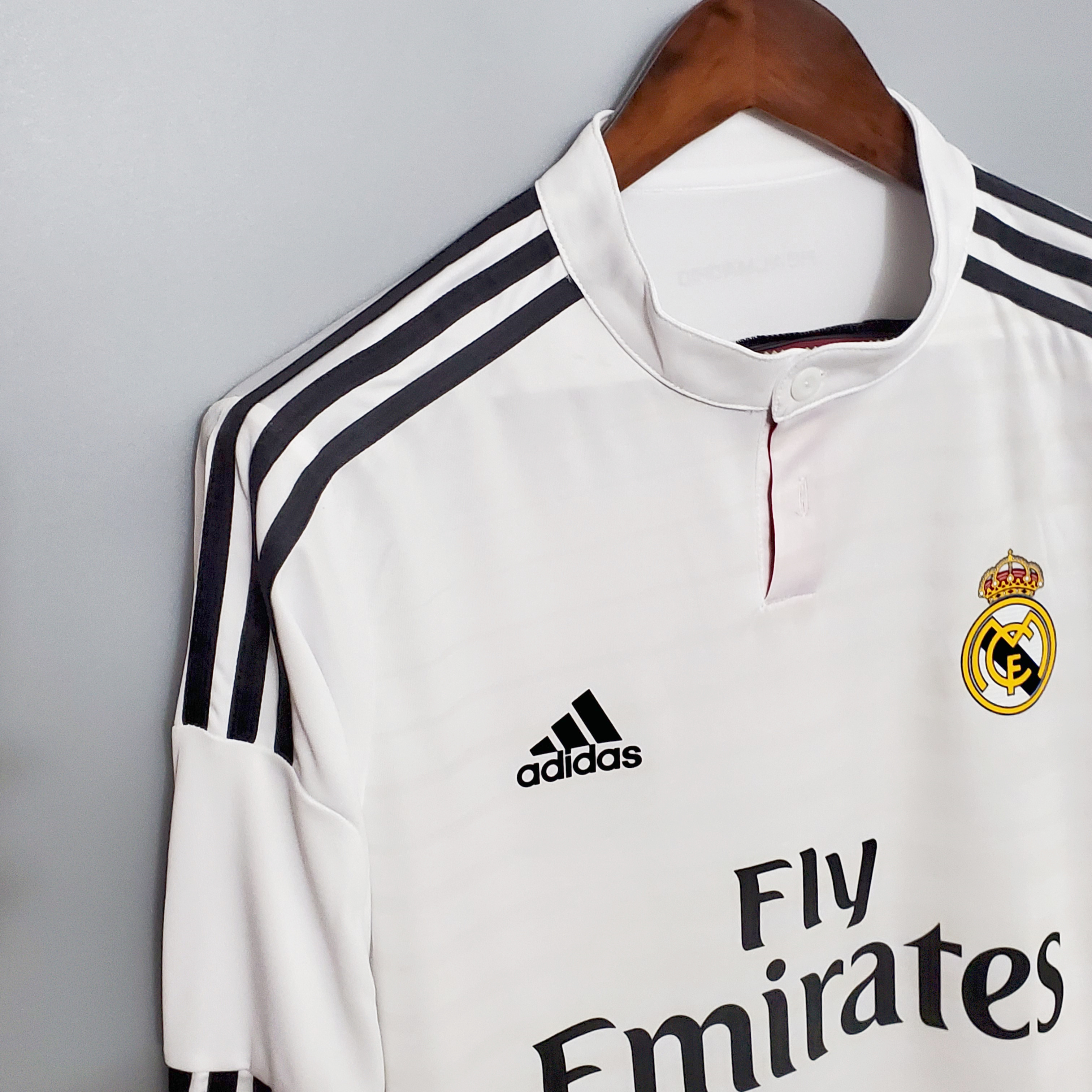 Retro Real Madrid 14-15 Home Stadium Long Sleeve Jersey