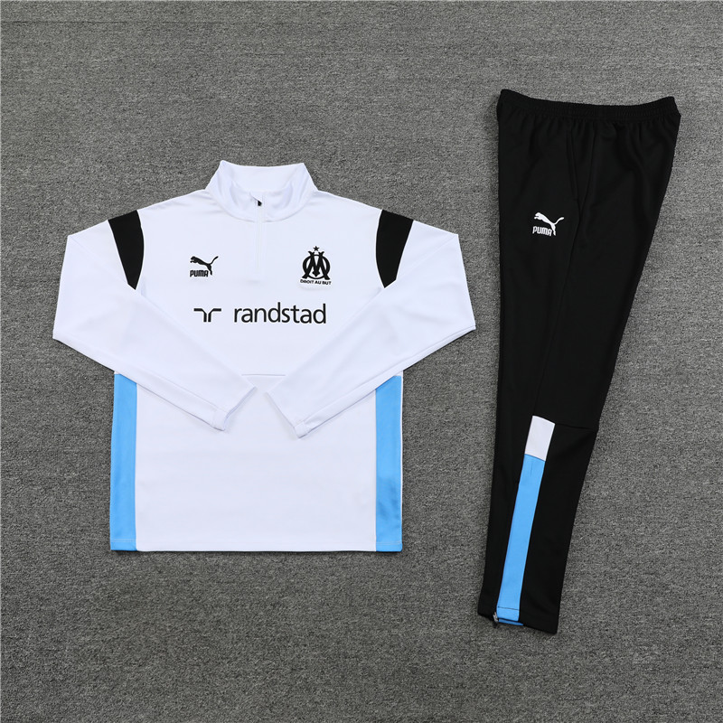 Marseille 23-24 Long Sleeve Training Set 23-24 Kids Long Sleeve Training Set White
