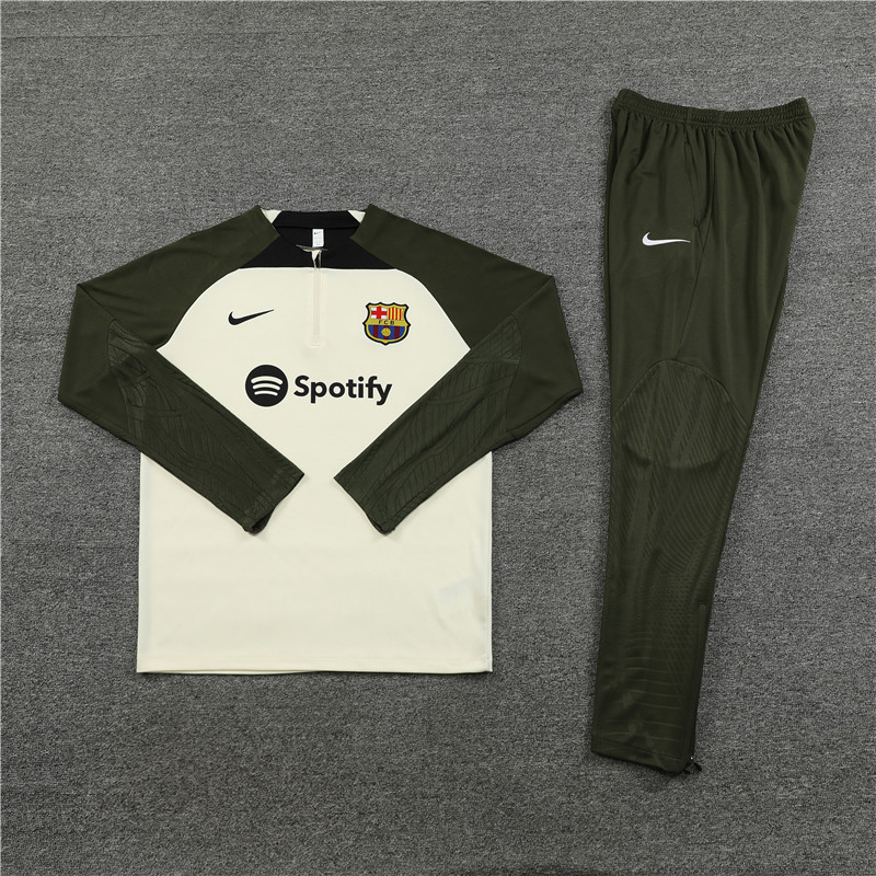 B.A.R.S.A 23-24 Kids Long Sleeve Training Set Beige White