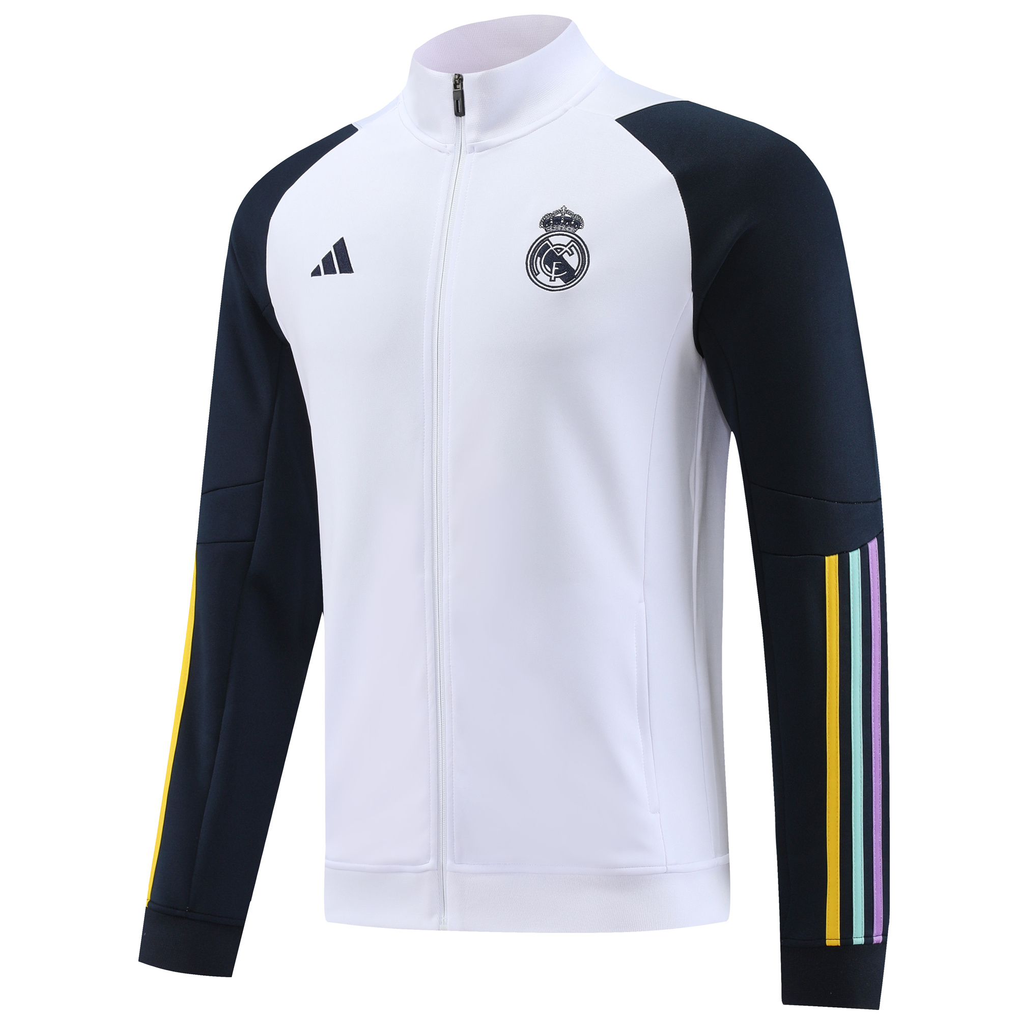 Real Madrid 23-24 Jacket Training Tracksuit White