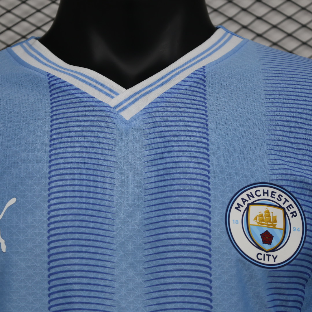 23/24 Manchester City Home Long Sleeve Jersey - Player Version