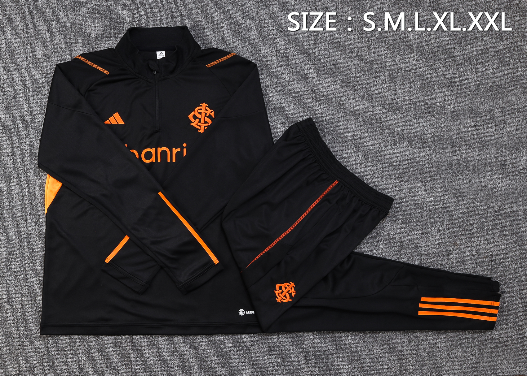 Sport Club Internacional 23-24 Long Sleeve Training Set -Black