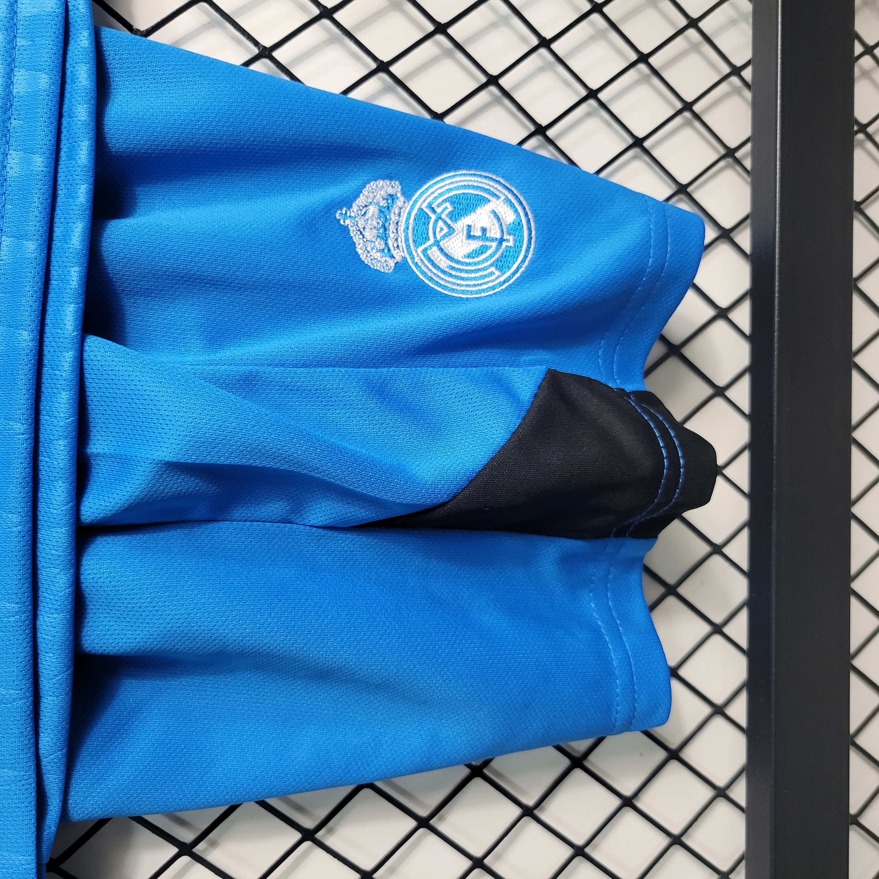 Real Madrid 23-24 Blue Goalkeeper Kids Kit
