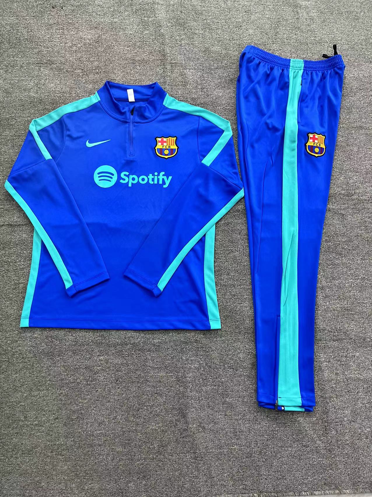 B.A.R.S.A 23-24 Kids Long Sleeve Training Set Blue