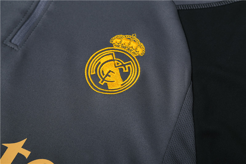 Real Madrid 23-24 Long Sleeve Training Set -Dark Grey
