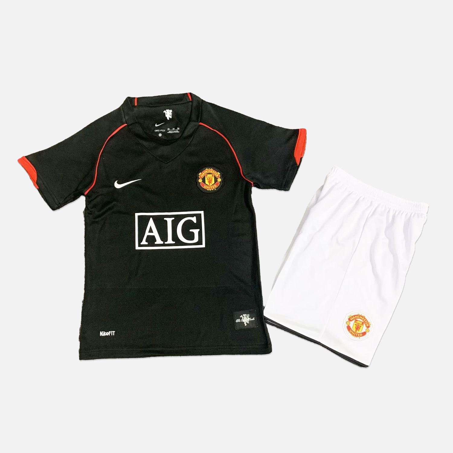 Manchester United Retro 2007-08 Away Stadium Kids Kit