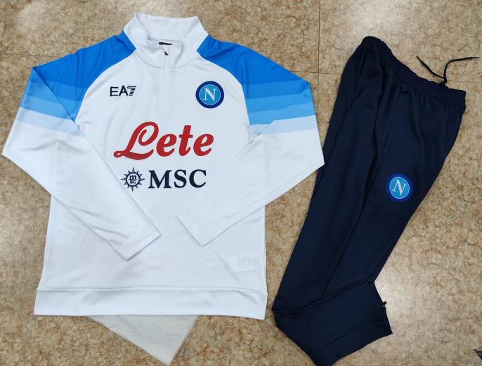Napoli 23-24 Kids Long Sleeve Training Set White