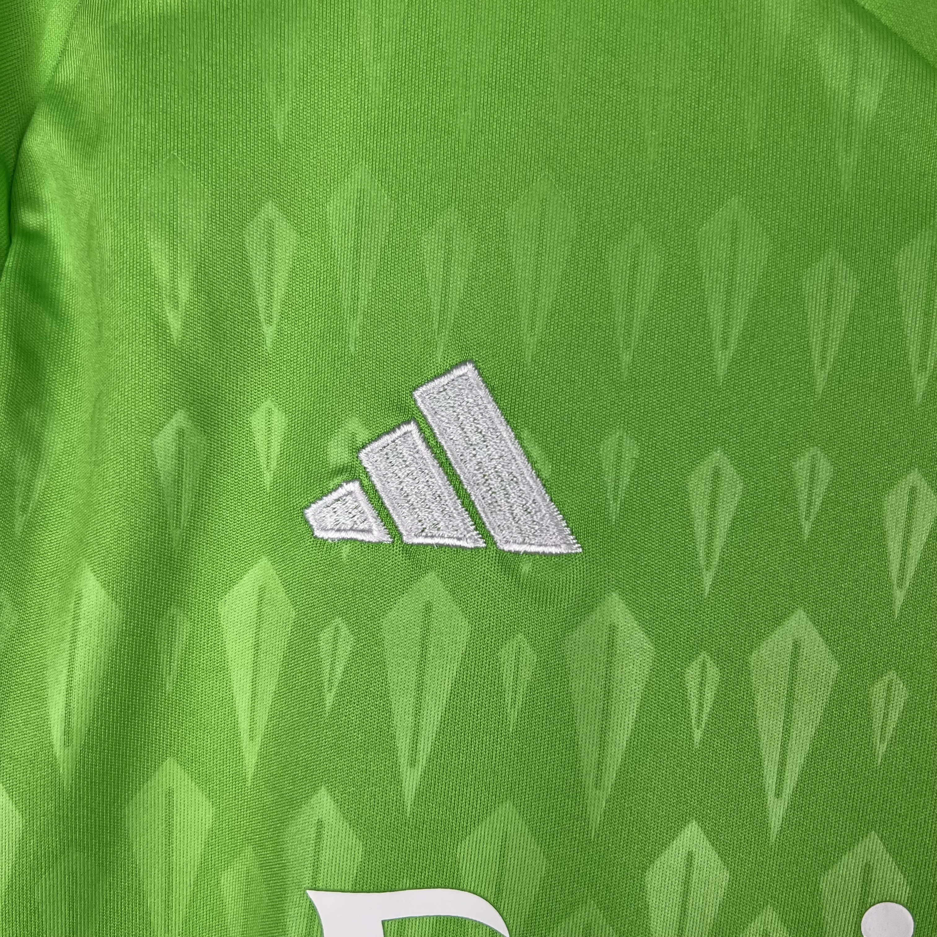 Real Madrid 23-24 Green Goalkeeper Kids Kit