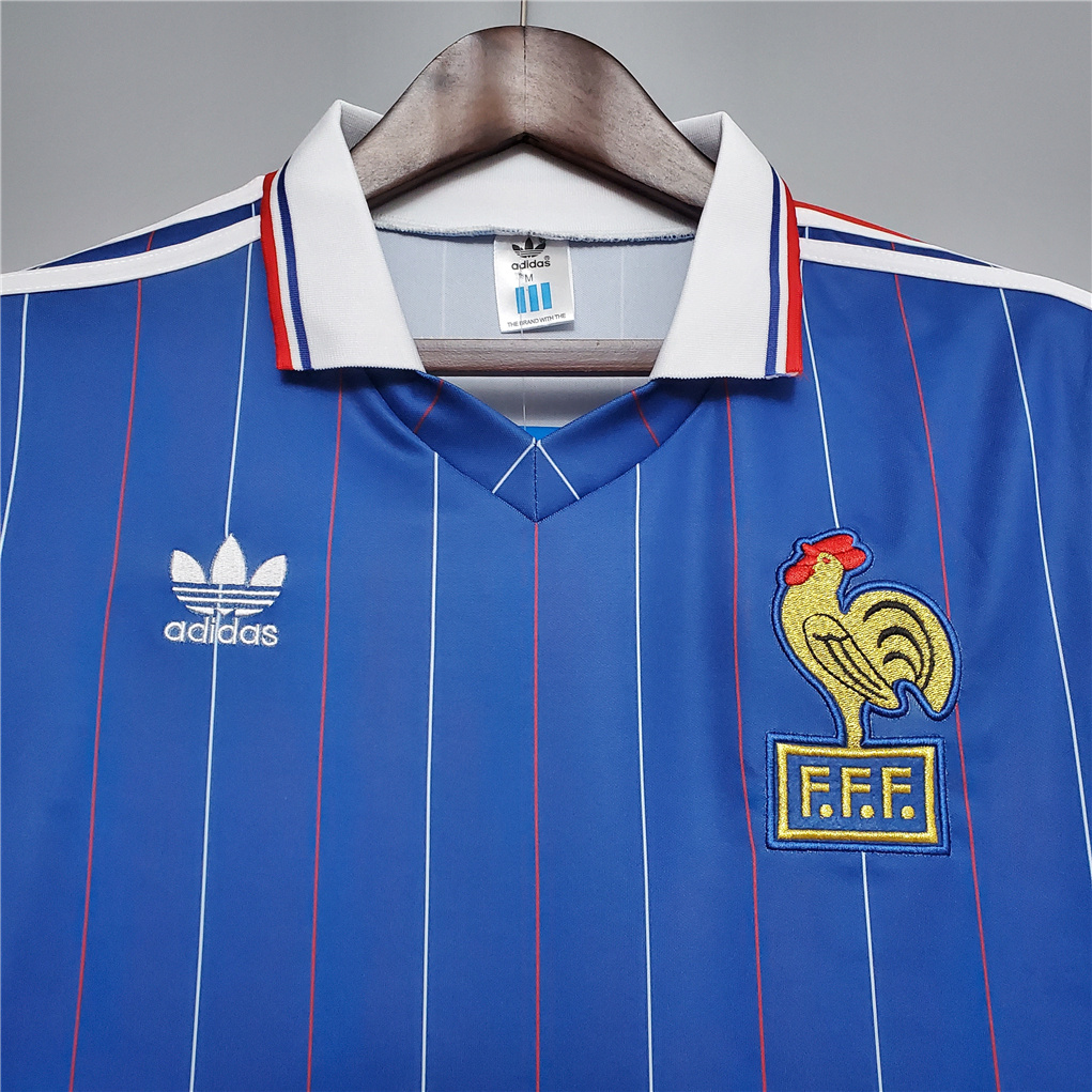 Retro France 1982 Home Stadium Jersey