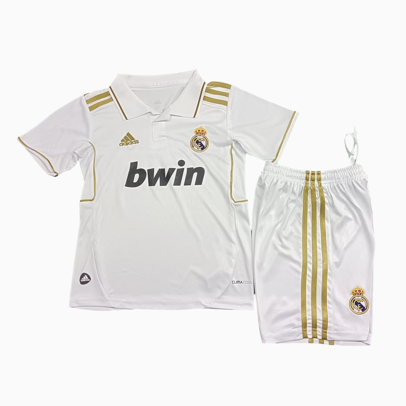Retro Real Madrid 11-12 Home Stadium Kids Kit