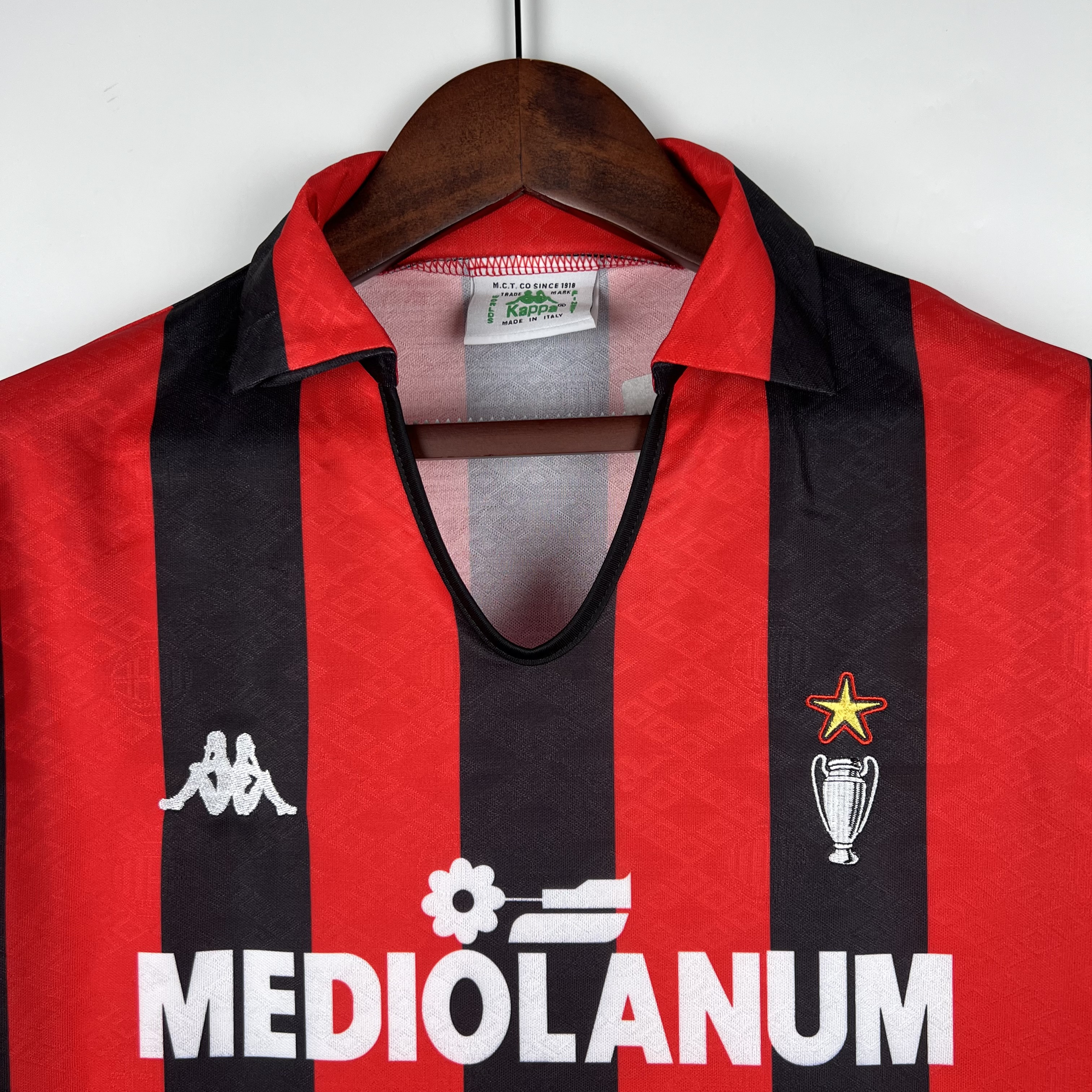 Retro AC Milan 1989-90 Home Stadium Jersey