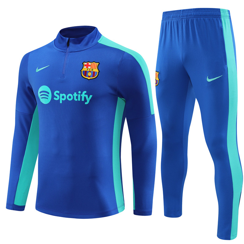 B.A.R.S.A 23-24 Kids Long Sleeve Training Set Blue