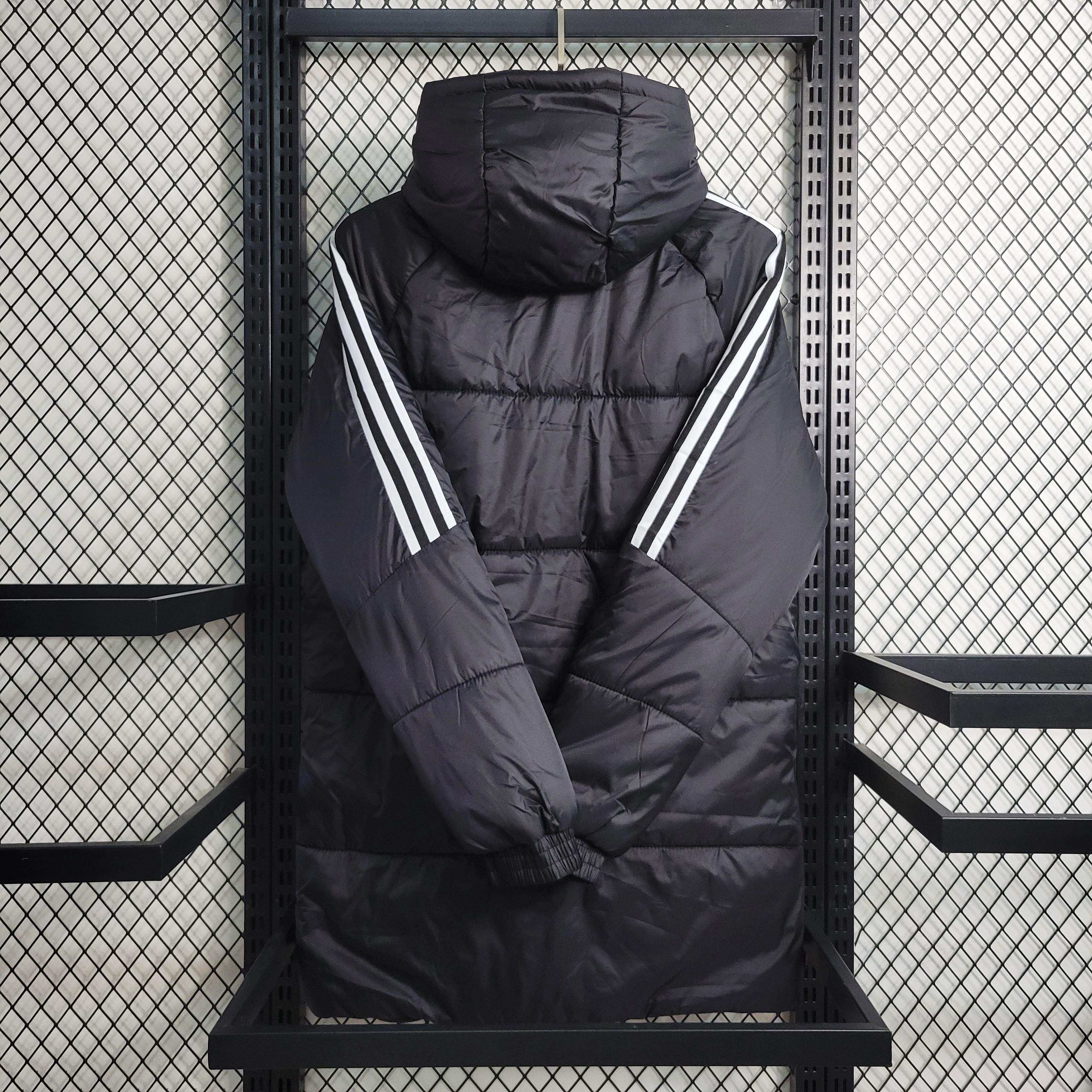 Atletico Mineiro 23-24 Men's Hooded Thermal Cotton Jacket - Black